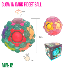 TO-GLOWBALL - GLOW IN DARK FIDGET BALL