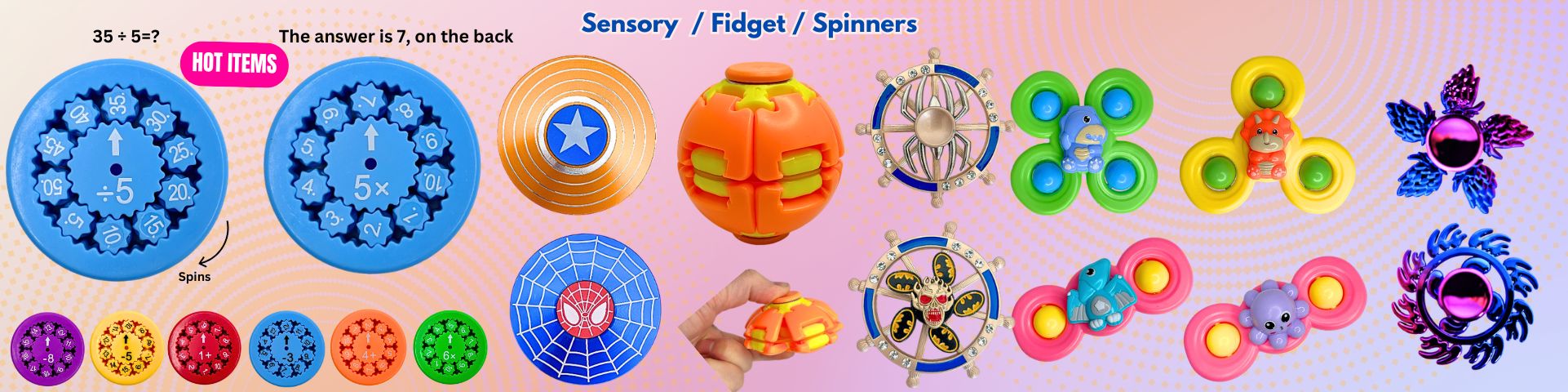 Spinners & Cubes Sensory